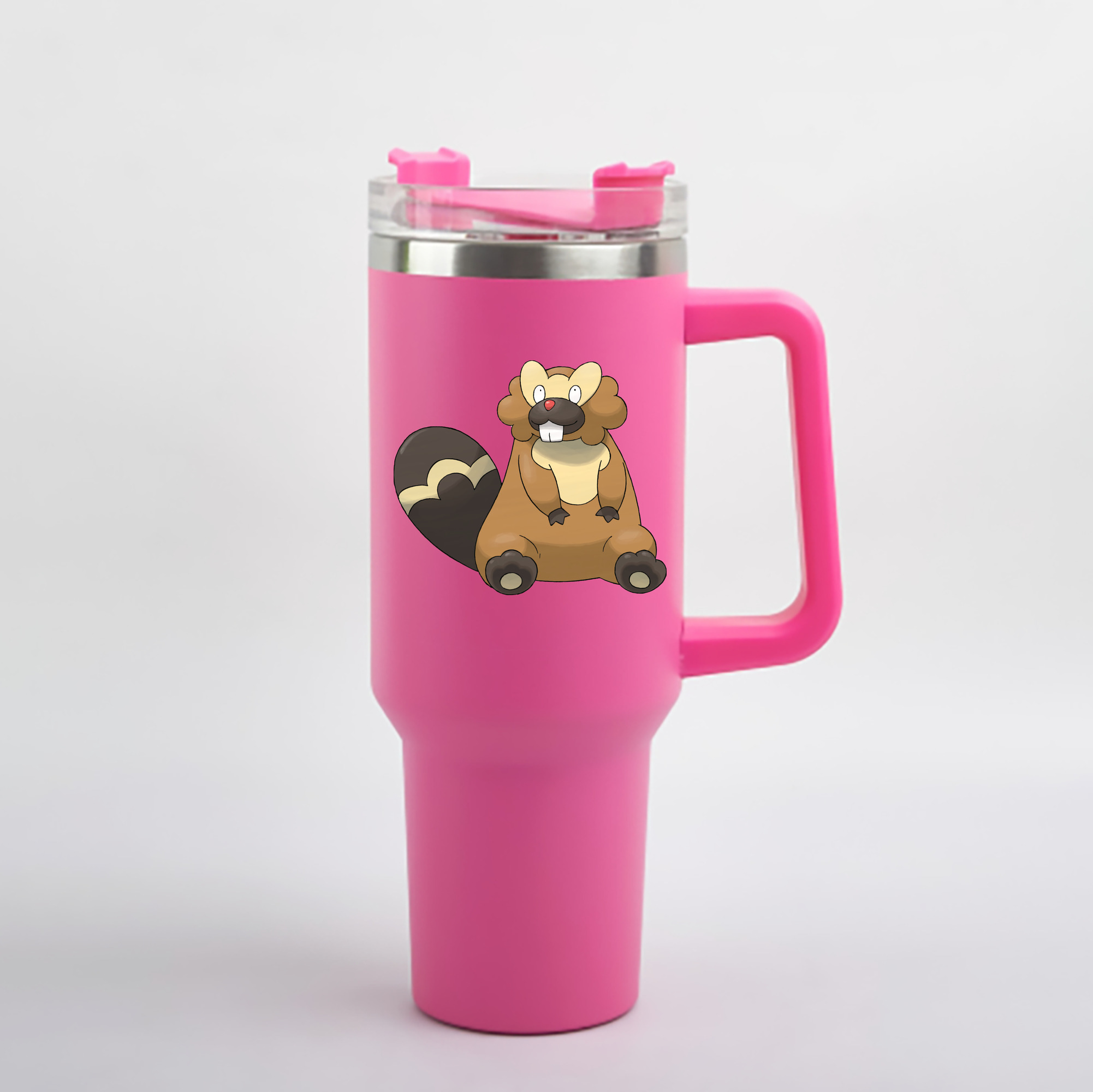 （画像用） ポケットモンスター Pokémon 1200mL車用タンブラー - クリスタルステッカー（プラスチックストロー付き）